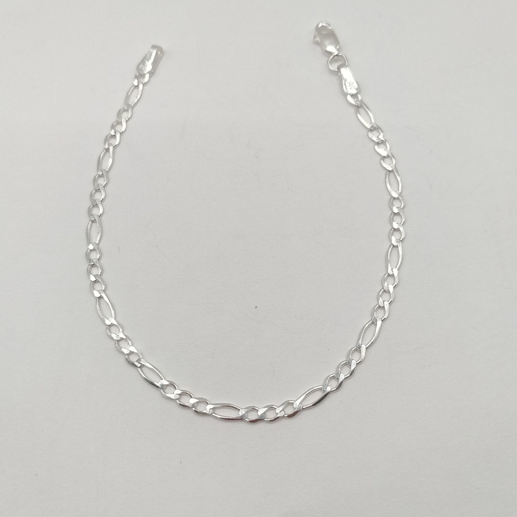 PULSERA TEJIDO 3X1 PLATA .925 21 CM 3.2 GR (NUEVO)