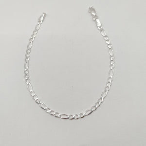 PULSERA TEJIDO 3X1 PLATA .925 21 CM 3.2 GR (NUEVO)