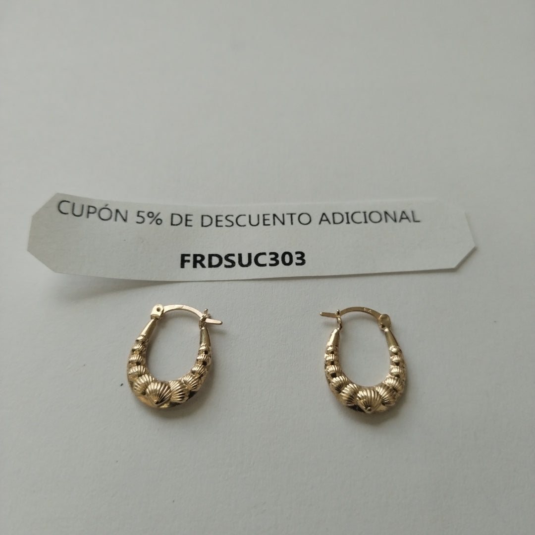 ARRACADAS ORO 10K 0.6 (NUEVO)