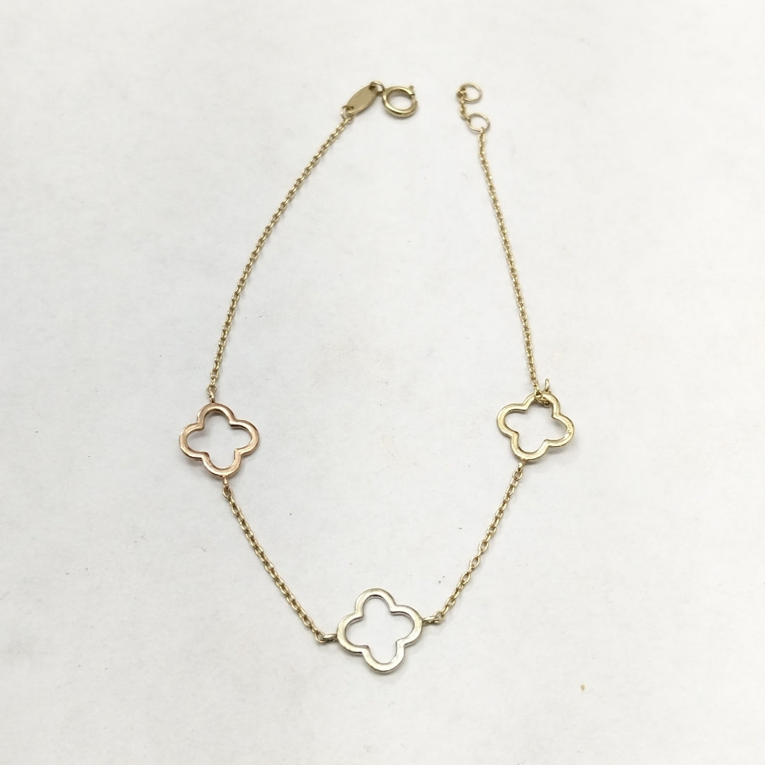 PULSERA ORO COMBINADO 10 K 1,00 GRMS (SEMINUEVO)