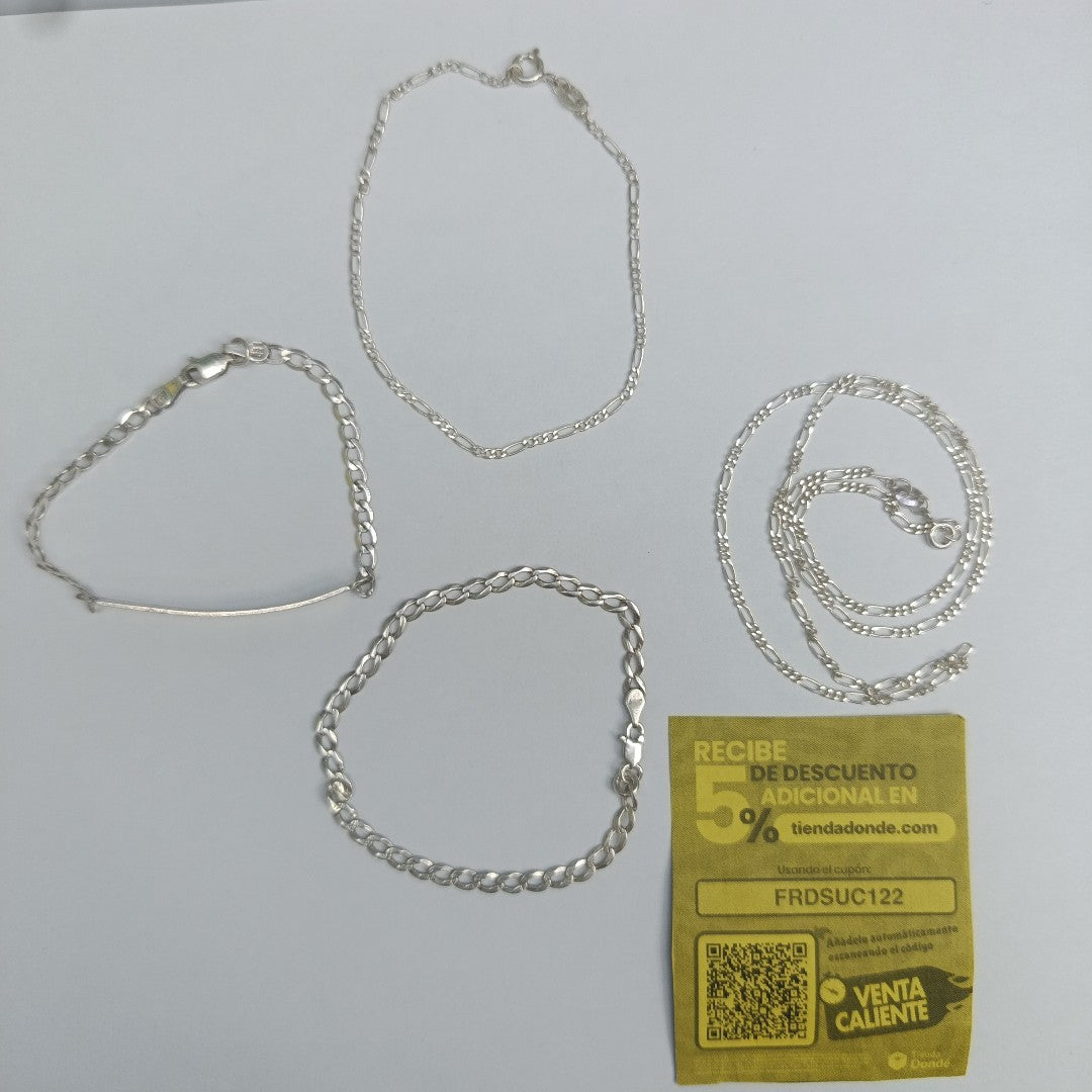 CADENA,PULSERA PLATA 11,60 GRMS (SEMINUEVO)