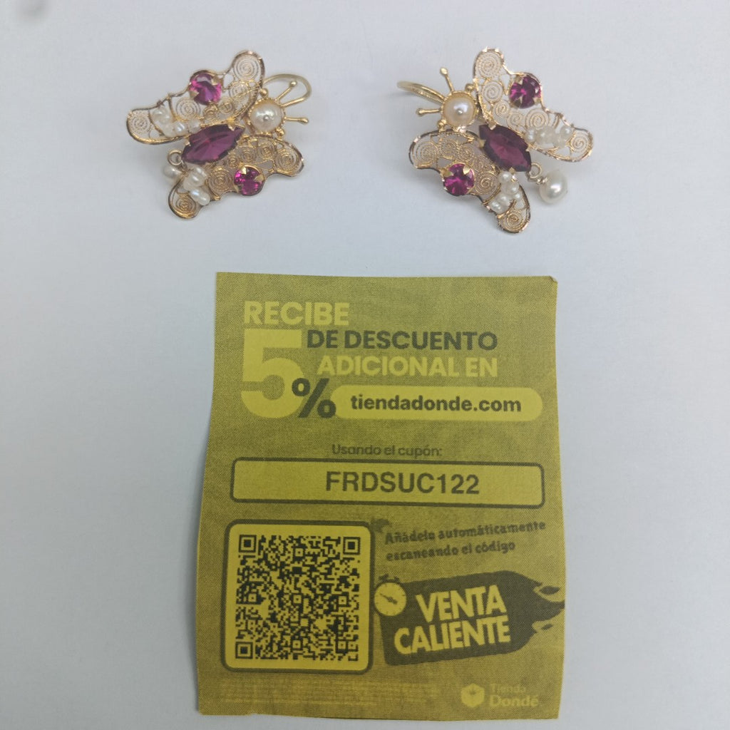 ARETES PAR ORO 10 K 4,70 GRMS (SEMINUEVO)