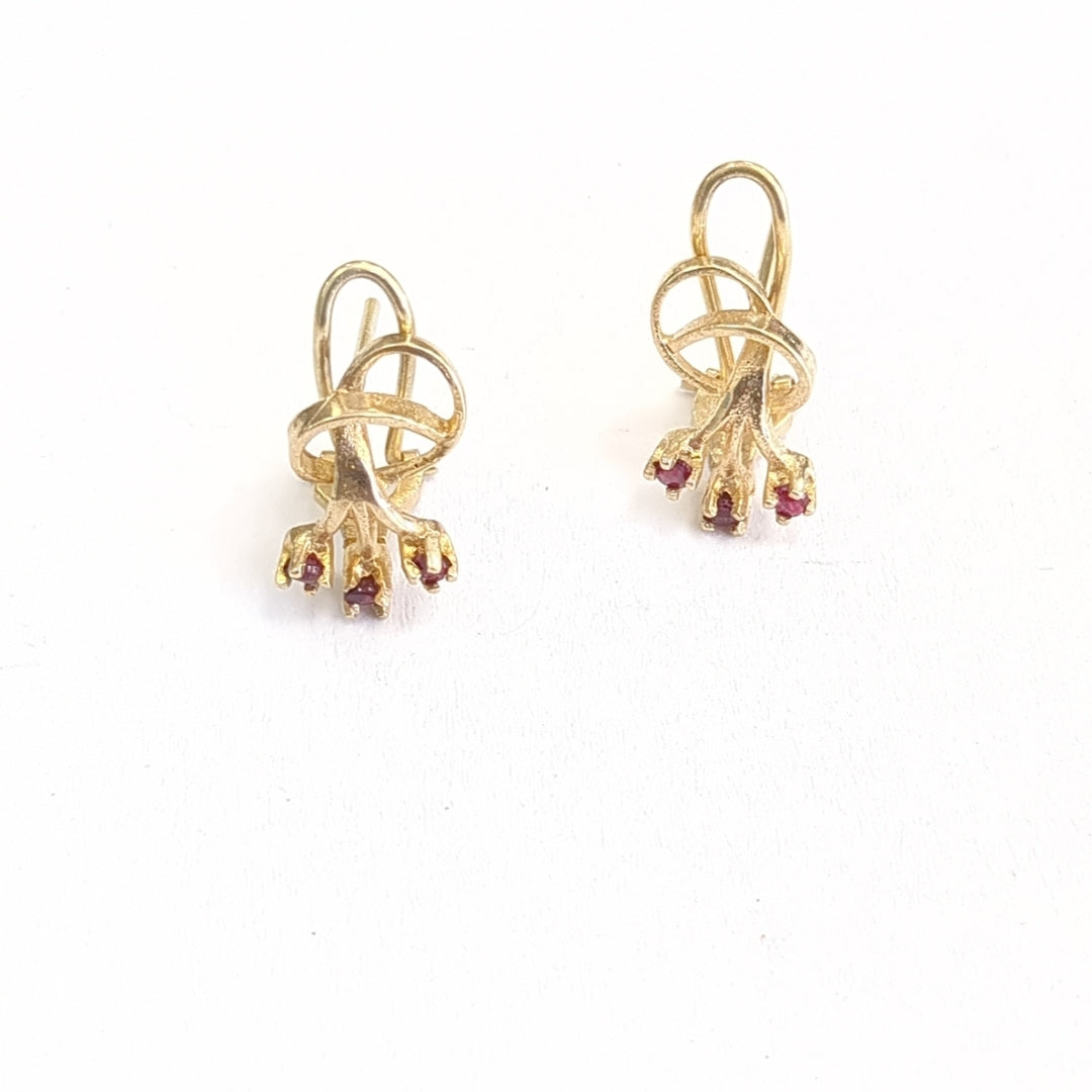 ARETES PAR ORO 10 K 2,10 GRMS (SEMINUEVO)