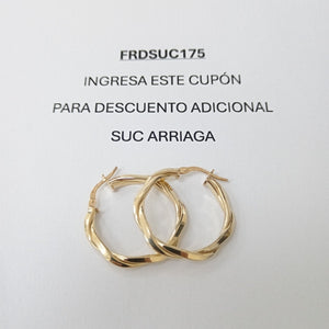 ARRACADAS ORO 10K 1.8 (NUEVO)