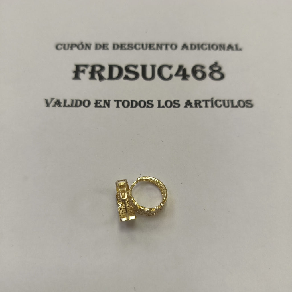 ARRACADAS PAR ORO 14 K 2.7 GRMS (SEMINUEVO)