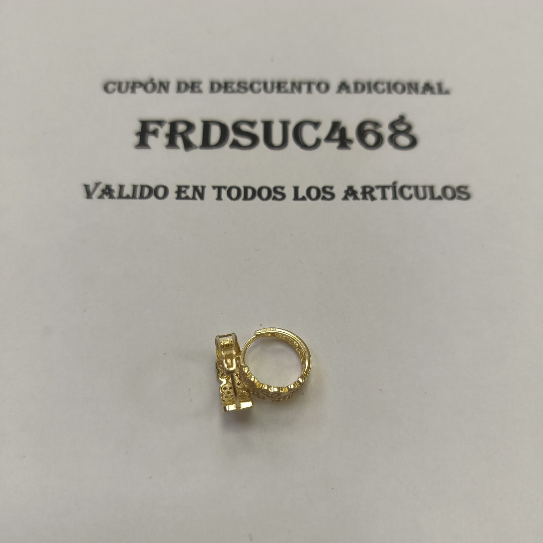 ARRACADAS PAR ORO 14 K 2.7 GRMS (SEMINUEVO)
