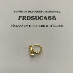 ARRACADAS PAR ORO 14 K 2.7 GRMS (SEMINUEVO)
