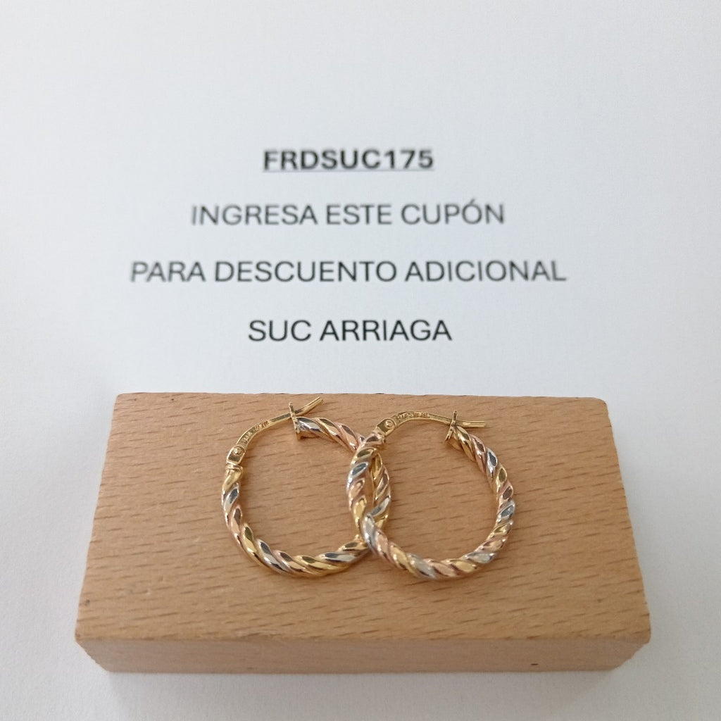 ARRACADAS ORO 14K 1.4 (NUEVO)