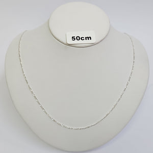 CADENA TEJIDO 3X1 PLATA .925 50 CM 2.1 GR (NUEVO)