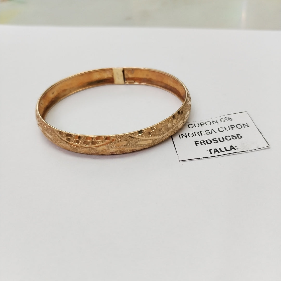 PULSERA RIGIDA ORO 14 K 6.7 GRMS (SEMINUEVO)