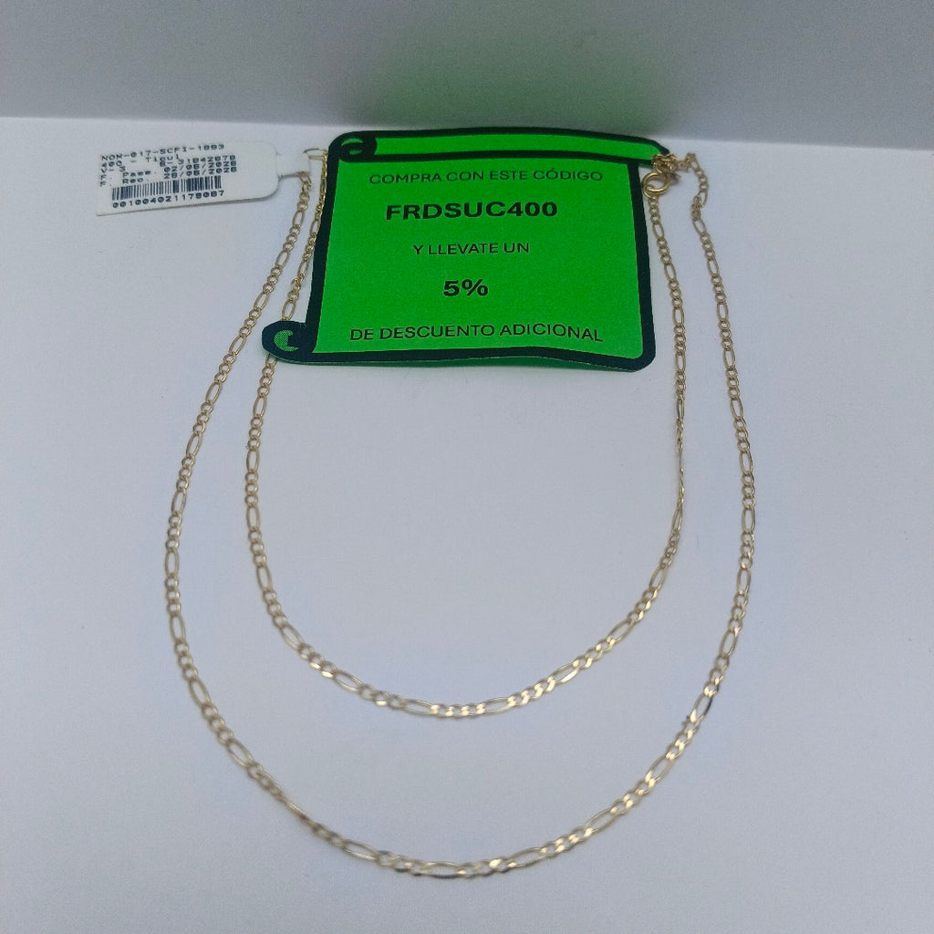 CADENA ORO 14 K 2.1 GRMS (SEMINUEVO)