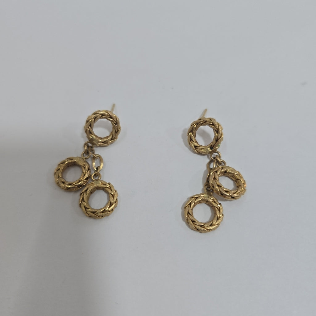 ARETES PAR ORO 14 K 4.6 GRMS (SEMINUEVO)