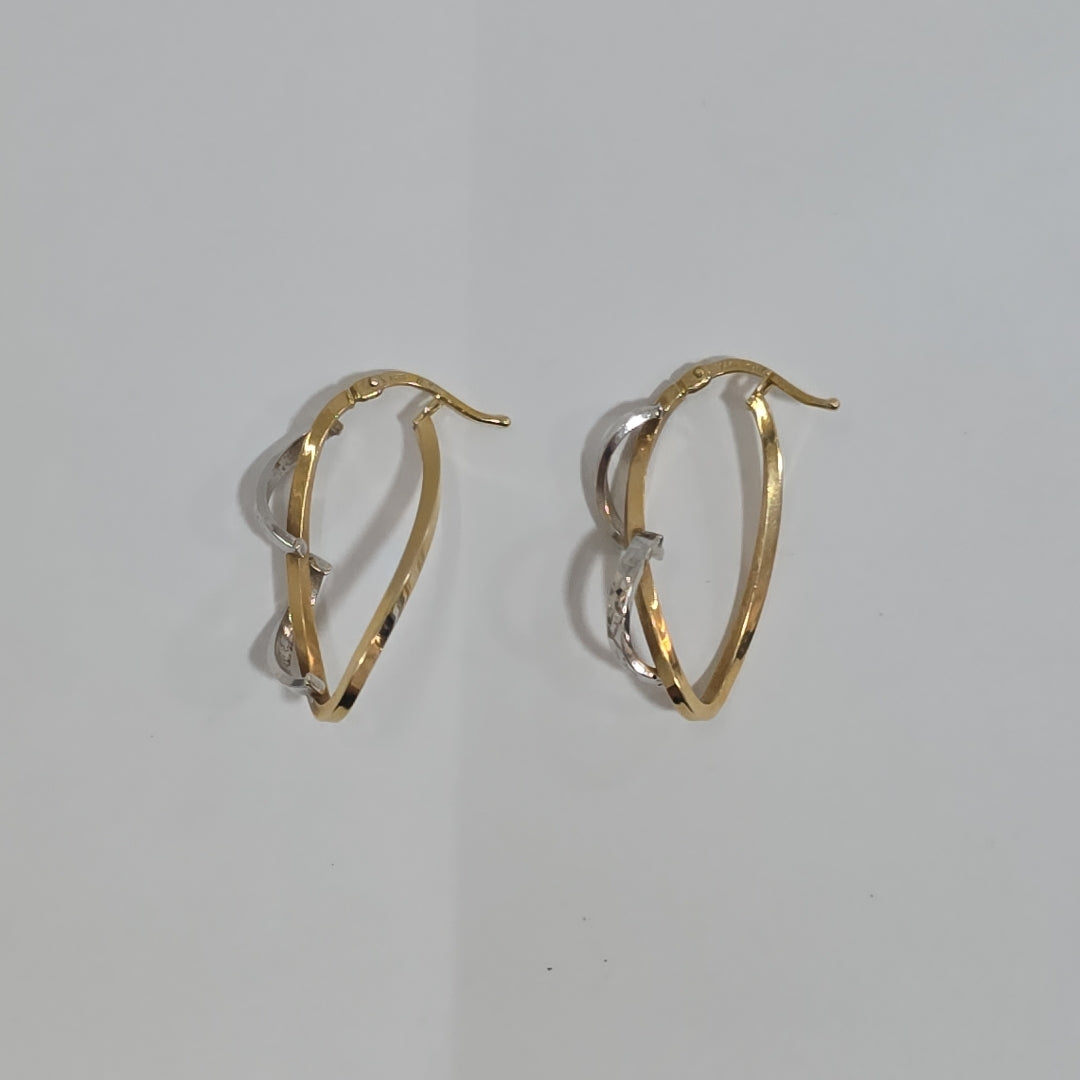 ARETES PAR ORO 14 K 2,20 GRMS (SEMINUEVO)
