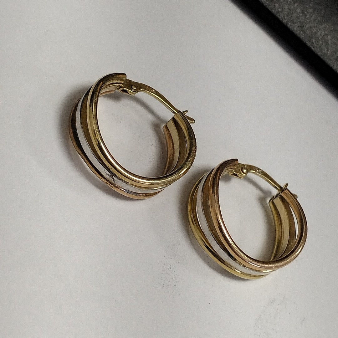 ARETES PAR ORO 14 K 2,80 GRMS (SEMINUEVO)