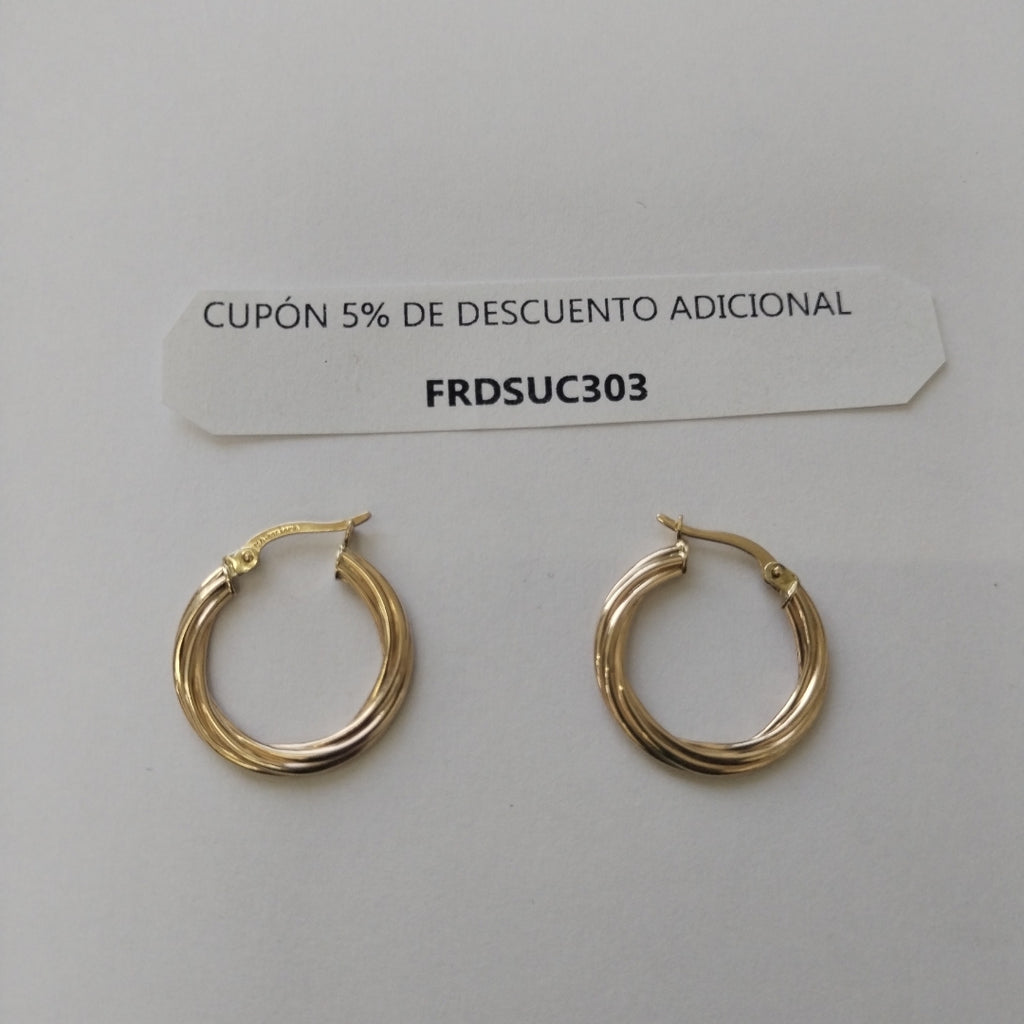 ARRACADAS ORO 10K 1.5 (NUEVO)