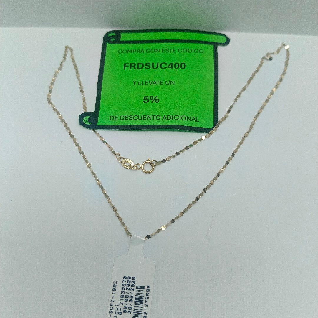 CADENA ORO 10 K 0.8 GRMS (SEMINUEVO)