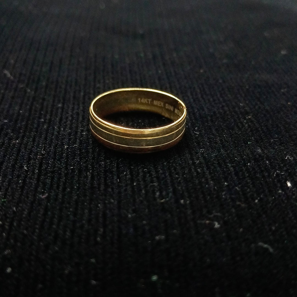 ARGOLLA ORO, ORO COMBINADO 14 K 2.4 GRMS (SEMINUEVO)