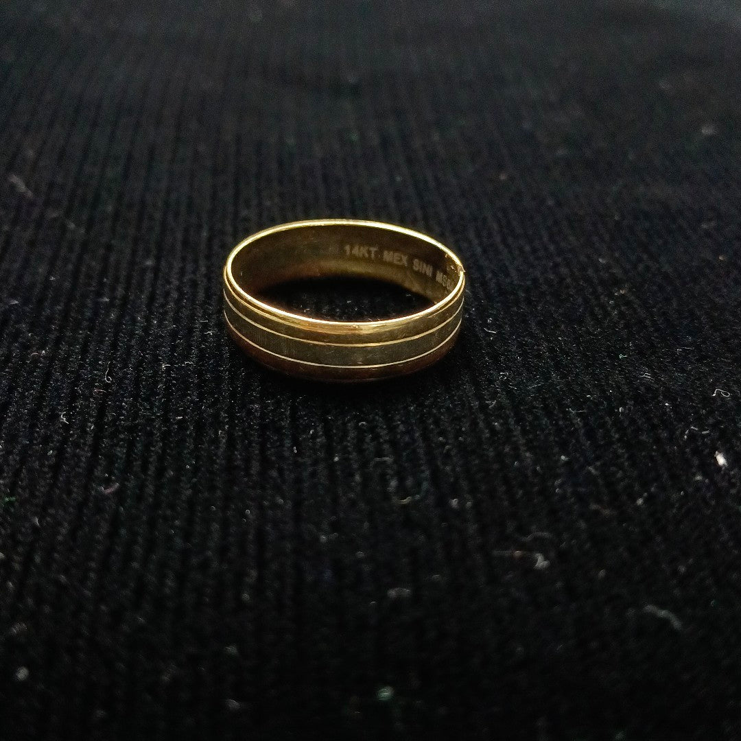 ARGOLLA ORO, ORO COMBINADO 14 K 2.4 GRMS (SEMINUEVO)