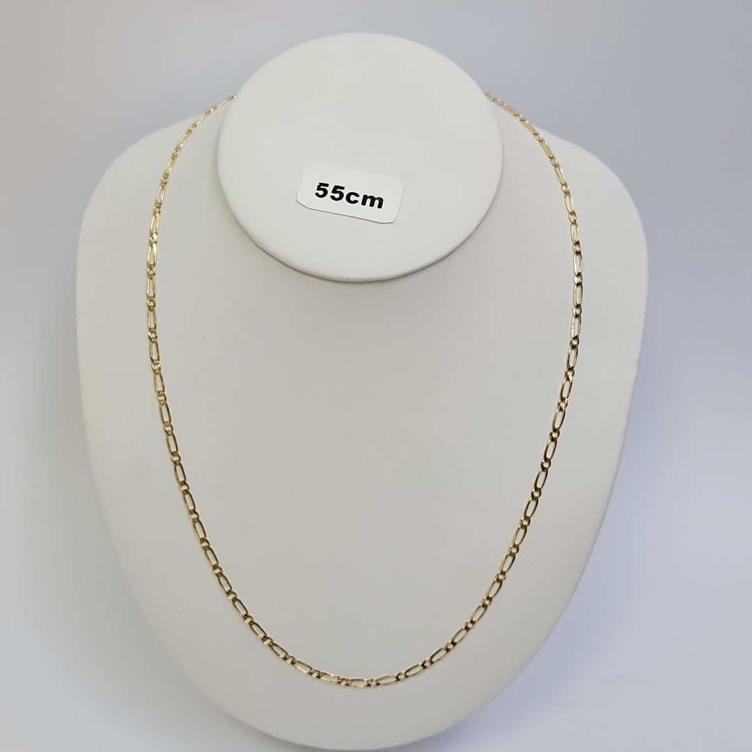 CADENAS 1X1 ORO 14K 55 CM 7.3 GR (NUEVO)