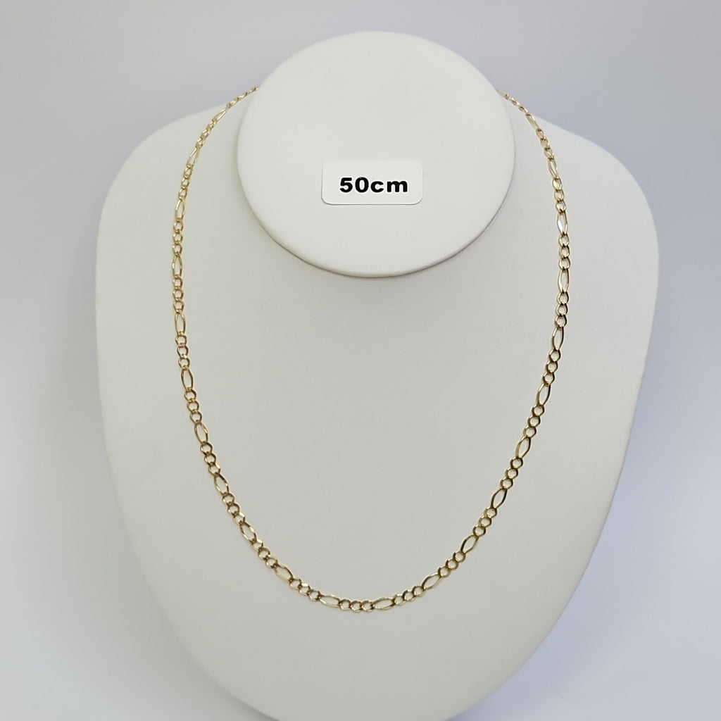 CADENAS TEJIDO 3X1 ORO 10K 50 CM 6.4 GR (NUEVO)