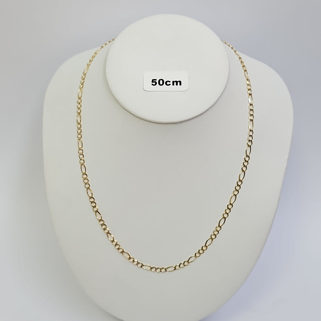 CADENAS TEJIDO 3X1 ORO 10K 50 CM 6.4 GR (NUEVO)