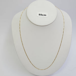 CADENAS 3X1 ORO 14K 55 CM 3.7 GR (NUEVO)