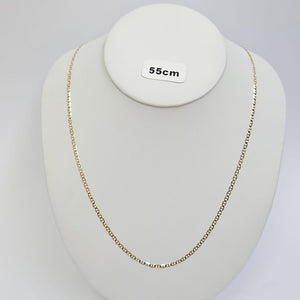 CADENAS TEJIDO GUCHI ORO 10K 55 CM 3.8 GR (NUEVO)