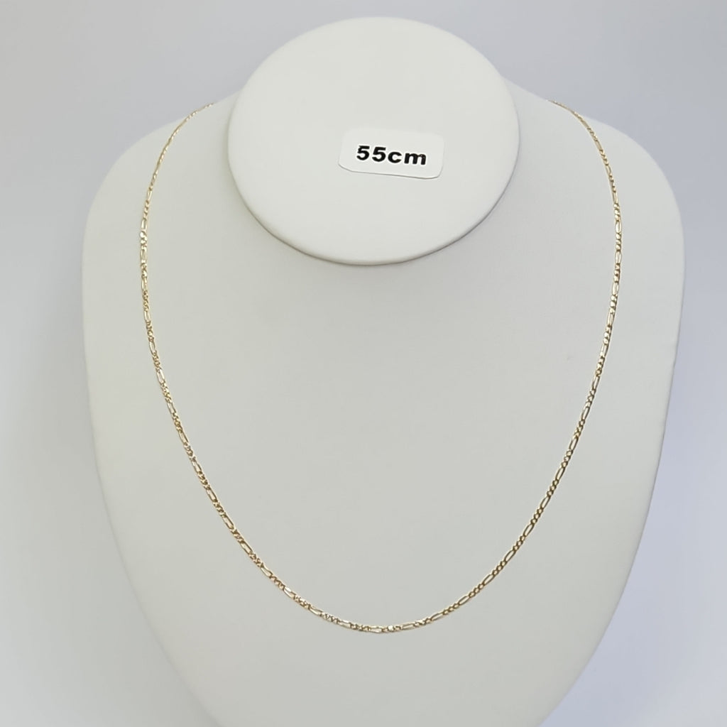 CADENAS 3X1 ORO 14K 55 CM 3.7 GR (NUEVO)
