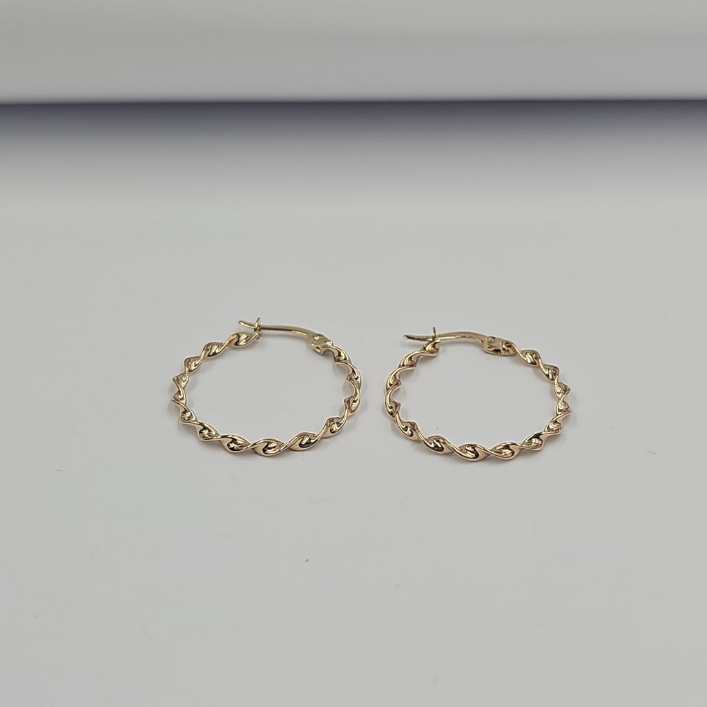 ARRACADAS ORO 14K 1.5 (NUEVO)
