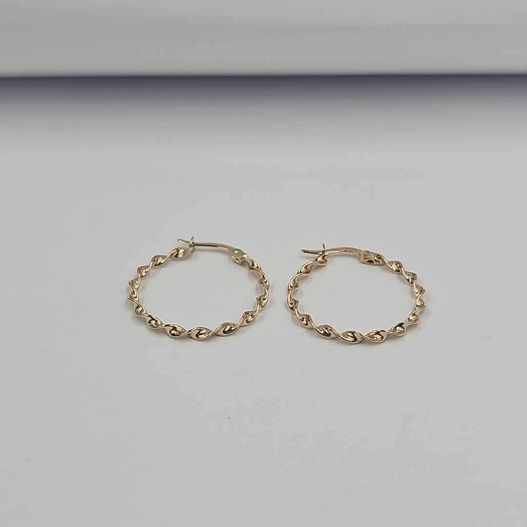 ARRACADAS ORO 14K 1.5 (NUEVO)