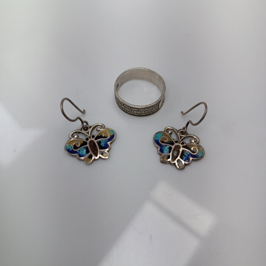 ARETES PAR, ARGOLLA PLATA 6.3 GRMS (SEMINUEVO)