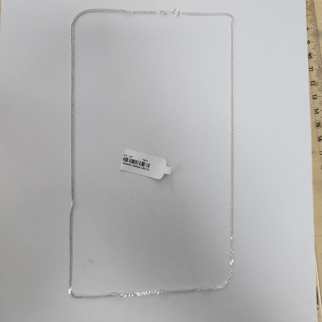 CADENA BARBADA PLATA .925 60 CM 5.02 GR (NUEVO)