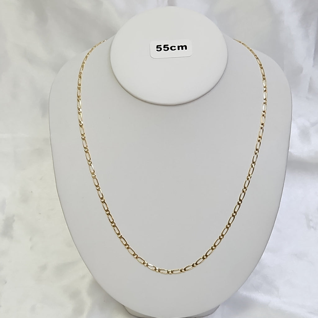 CADENAS 1X1 ORO 14K 55 CM 7.4 GR (NUEVO)