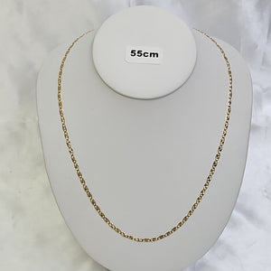 CADENAS TEJIDO GUCHI ORO 14K 55 CM 7.1 GR (NUEVO)