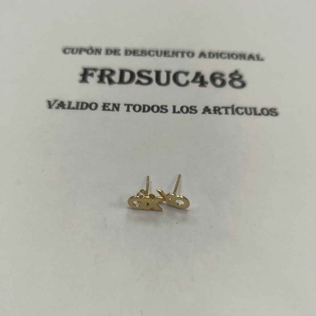 BROQUELES PAR ORO 14 K 1 GRMS (SEMINUEVO)