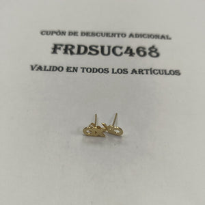 BROQUELES PAR ORO 14 K 1 GRMS (SEMINUEVO)