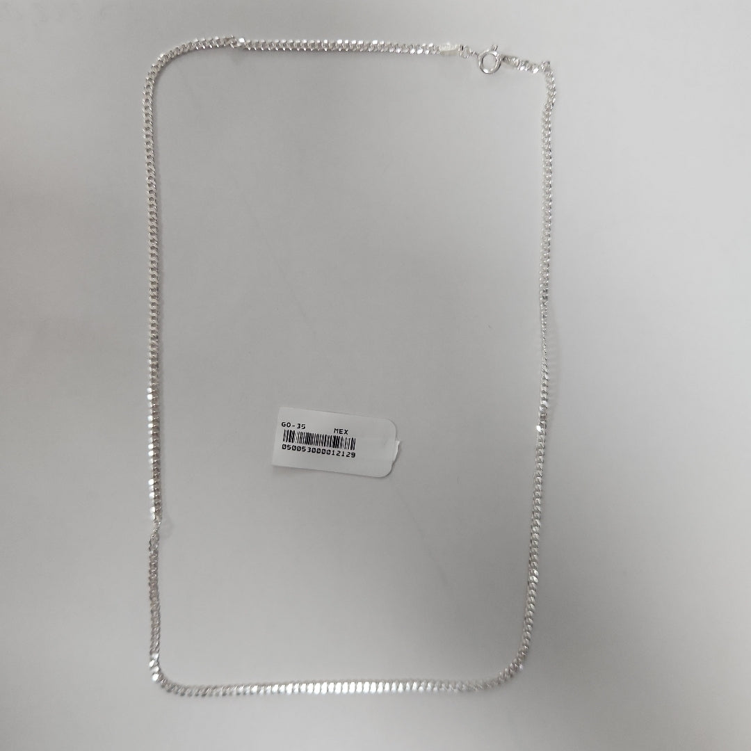 CADENA BARBADA PLATA .925 50 CM 5.13 GR (NUEVO)