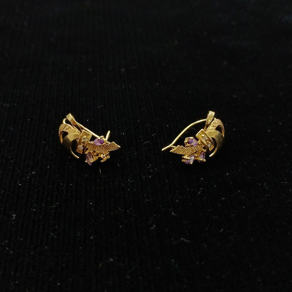 ARETES PAR ORO 14 K 3.4 GRMS (SEMINUEVO)