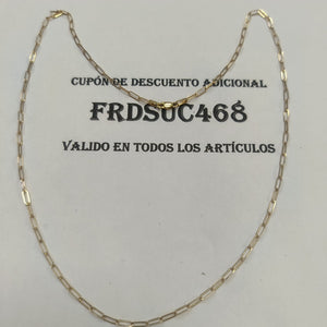 CADENA ORO 14 K 3 GRMS (SEMINUEVO)
