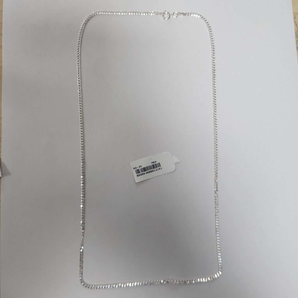 CADENA BARBADA PLATA .925 55 CM 5.13 GR (NUEVO)