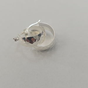 ARETES ARRACADAS FACETADAS PLATA .925 2.8 GR (NUEVO)