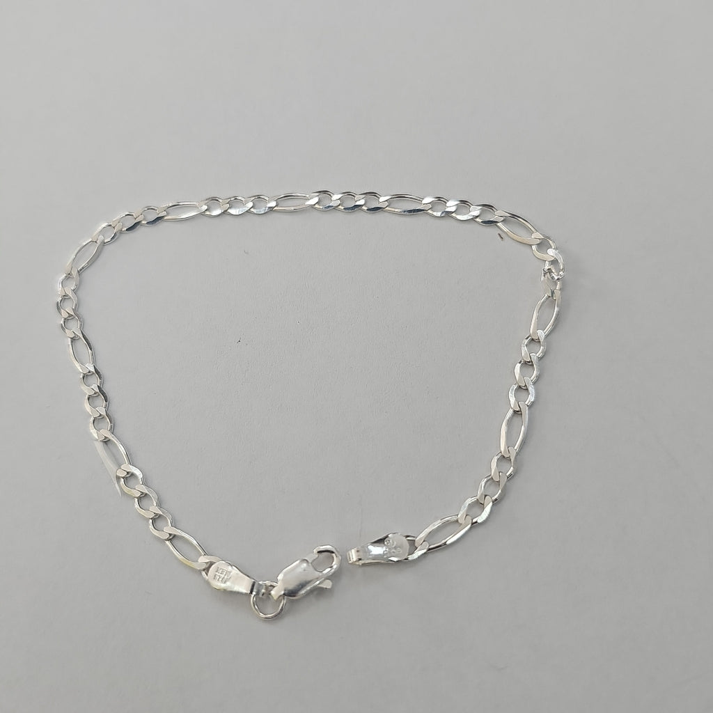PULSERA TEJIDO 3X1 PLATA .925 21 CM 3.2 GR (NUEVO)