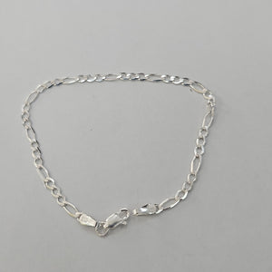 PULSERA TEJIDO 3X1 PLATA .925 21 CM 3.2 GR (NUEVO)