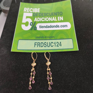 ARETES PAR ORO 14 K 2.3 GRMS (SEMINUEVO)