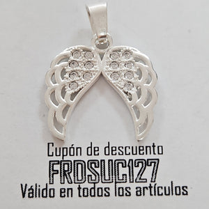 DIJE ALAS C/CIRCONIAS PLATA .925 2.2 GR (NUEVO)