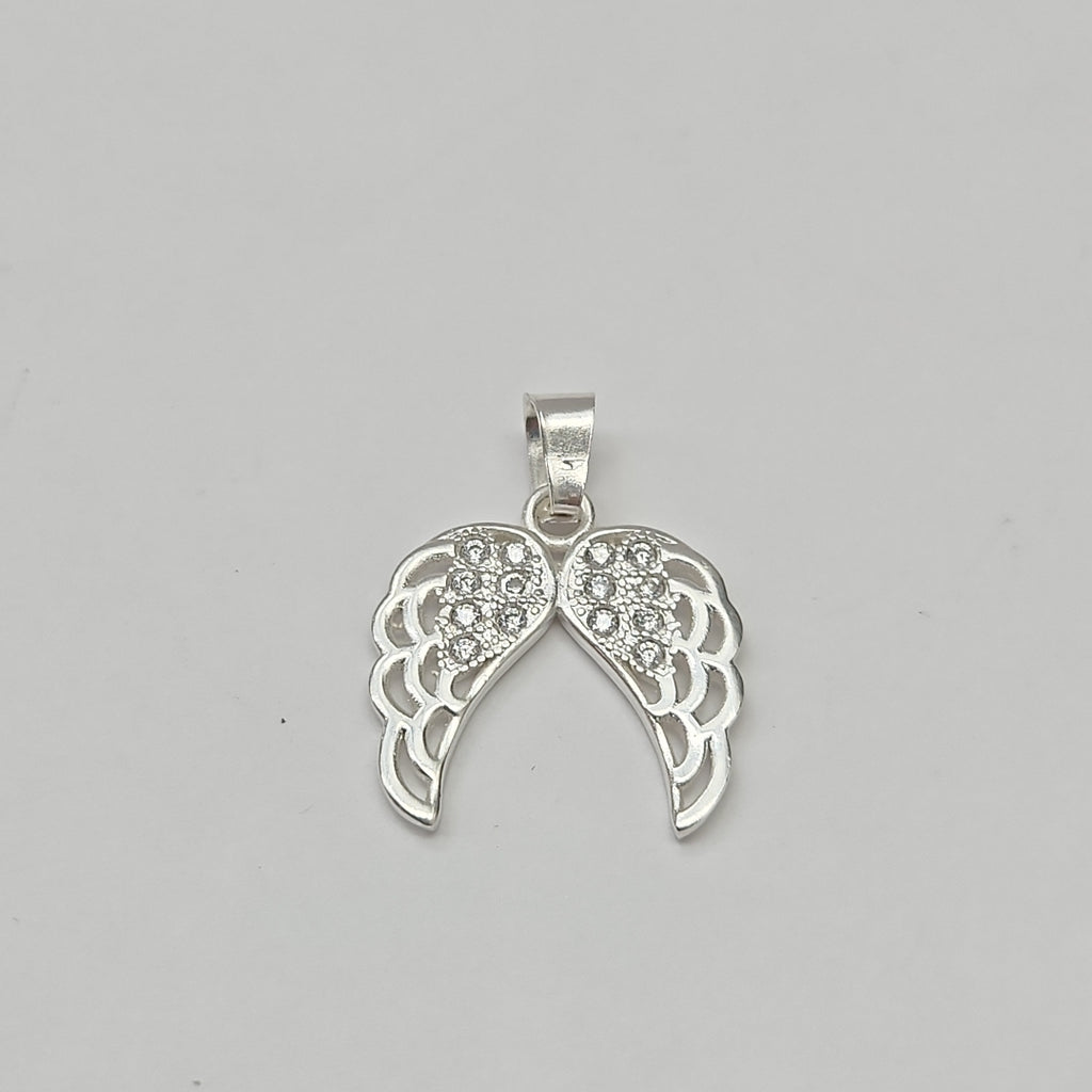DIJE ALAS C/CIRCONIAS PLATA .925 2.3 GR (NUEVO)