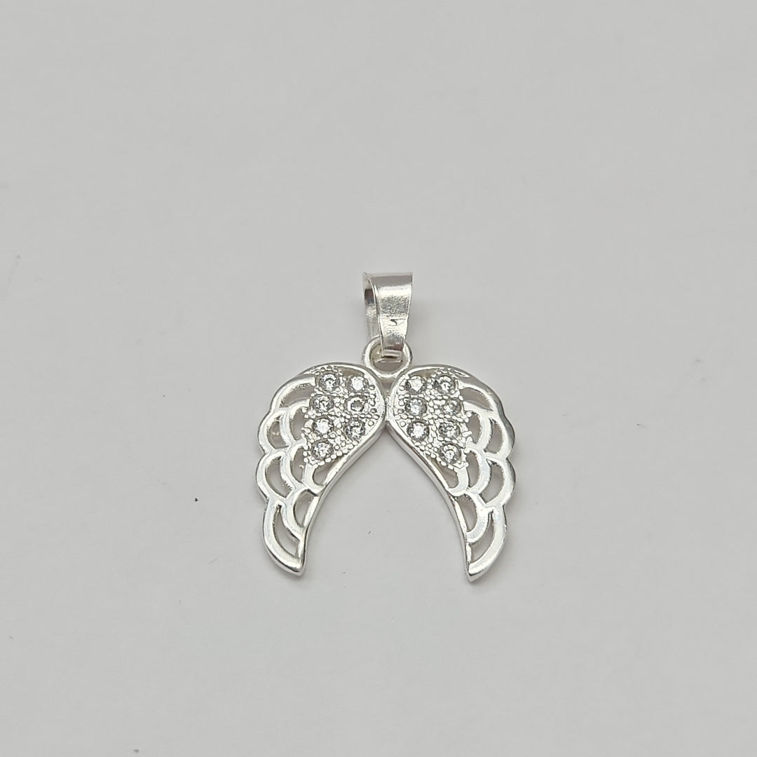 DIJE ALAS C/CIRCONIAS PLATA .925 2.3 GR (NUEVO)