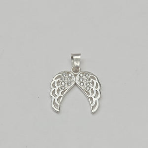 DIJE ALAS C/CIRCONIAS PLATA .925 2.3 GR (NUEVO)