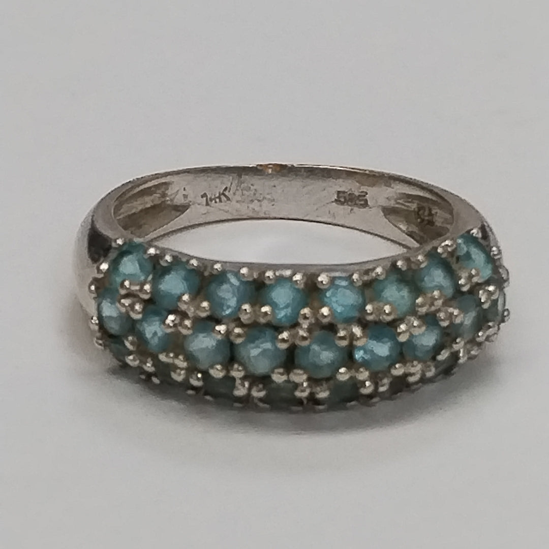ANILLITO ORO, ORO BLANCO 14 K 3.6 GRMS (SEMINUEVO)
