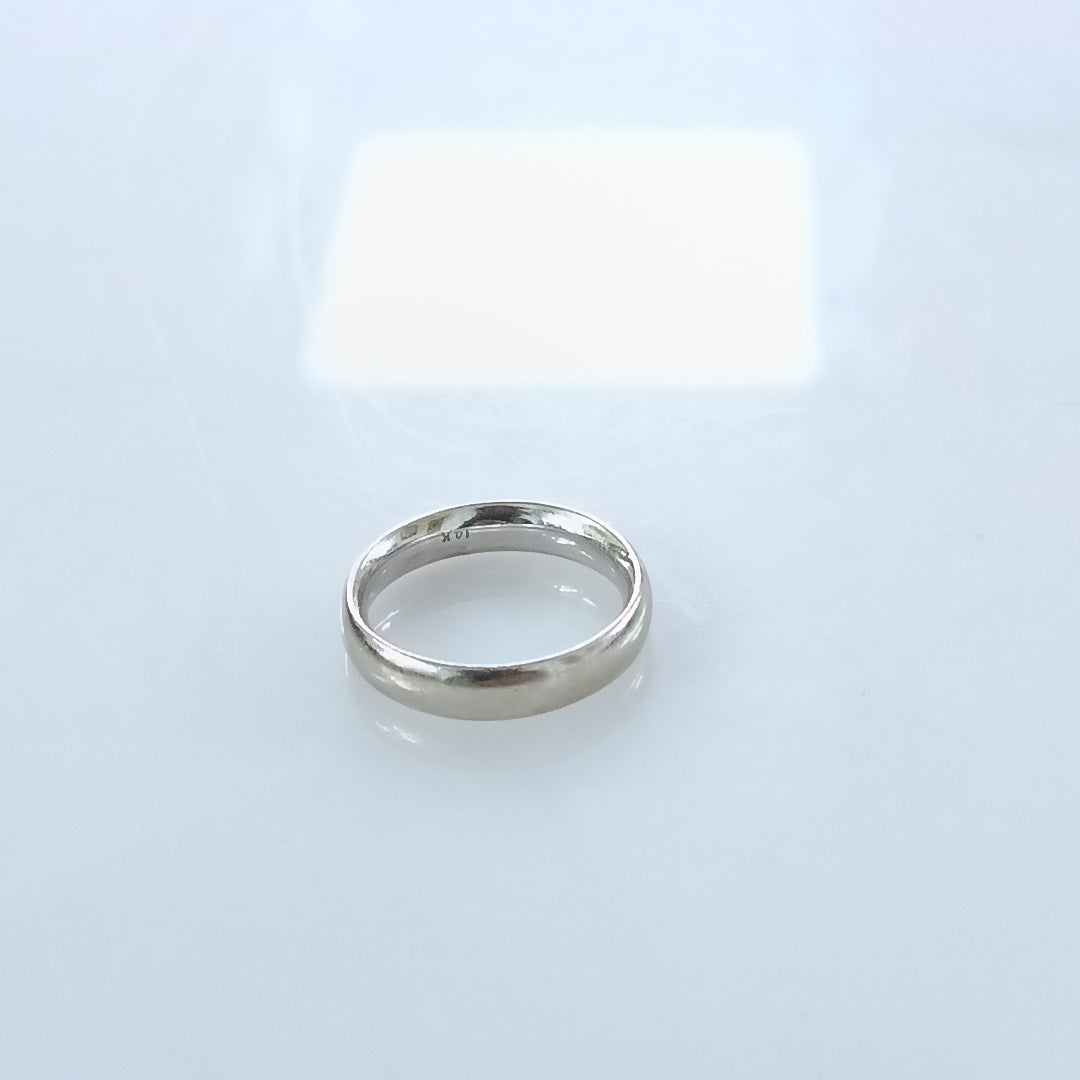 ARGOLLA ORO, ORO BLANCO 14 K 4.3 GRMS (SEMINUEVO)